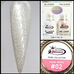 PEARL Gel Polish / Nail Lacquer DUO PEARL WHITE #02