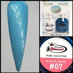 PEARL Gel Polish / Nail Lacquer DUO BLUE AS CAN BE #07