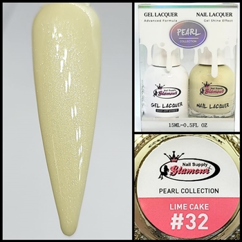 PEARL Gel Polish / Nail Lacquer LIME CAKE #32