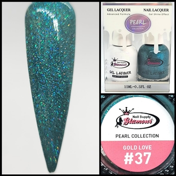 PEARL Gel Polish / Nail Lacquer GOLD LOVE #37