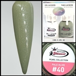 PEARL Gel Polish / Nail Lacquer PALE OLIVE #40