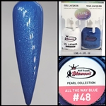 PEARL Gel Polish / Nail Lacquer ALL THE WAY BLUE #48