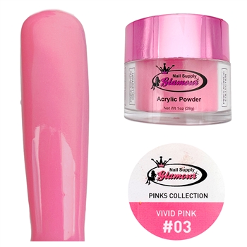 Glamour Acrylic VIVID PINK 1 oz #03