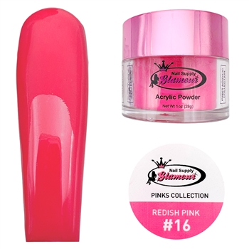 Glamour Acrylic REDISH PINK 1 oz #16