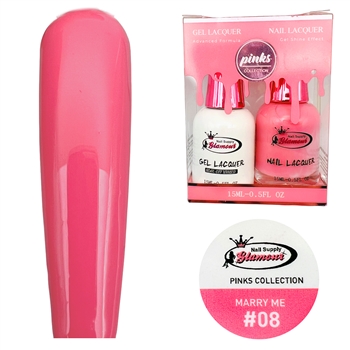 PINKS Gel Polish / Nail Lacquer DUO MARRY ME # 08