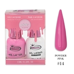 PINKS Gel Polish / Nail Lacquer DUO JUST RIGHT # 14