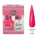 PINKS Gel Polish / Nail Lacquer DUO GLOW WITH ME # 18