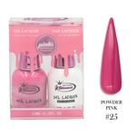PINKS Gel Polish / Nail Lacquer DUO CHERRY PINK # 25