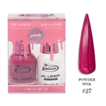 PINKS Gel Polish / Nail Lacquer DUO RASPBERRY # 27