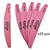 PINK Nail Files HALF-MOON 180/180 (Pack 25 pcs)