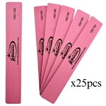 PINK Nail Files JUMBO SQUARE 180/180 (Pack 25 pcs)