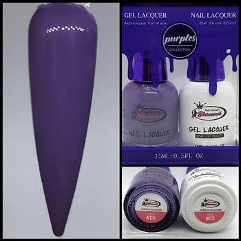 PURPLES Gel Polish / Nail Lacquer DUO HAZE # 05