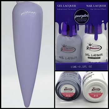 PURPLES Gel Polish / Nail Lacquer DUO FEELING LIKE RAIN # 18