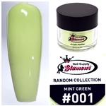 Glamour RANDOM Acrylic collection MINT GREEN 1 oz #001