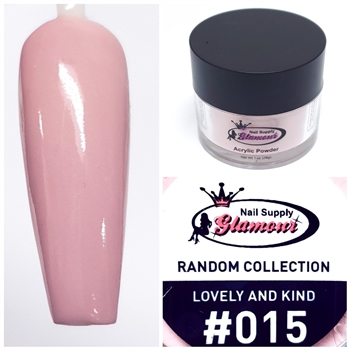 Glamour RANDOM Acrylic collection LOVELY AND KIND 1oz #015