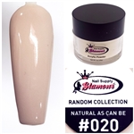 Glamour RANDOM Acrylic collection NATURAL AS CAN BE 1oz #020