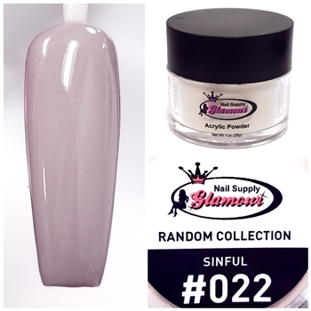 Glamour RANDOM Acrylic collection SINFUL 1oz #022