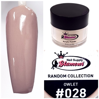 Glamour RANDOM Acrylic collection OWLET 1oz #028