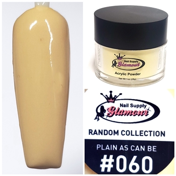 Glamour RANDOM Acrylic collection PLAIN AS CAN BE 1oz #060