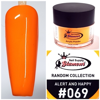 Glamour RANDOM Acrylic collection ALERT AND HAPPY 1oz #069