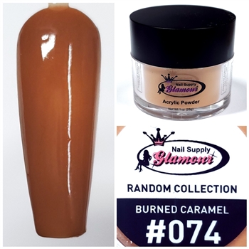 Glamour RANDOM Acrylic collection BURNED CARAMEL 1oz #074