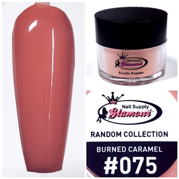 Glamour RANDOM Acrylic collection BURNED CARAMEL 1oz #075