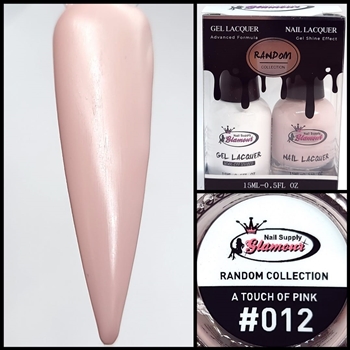 RANDOM Gel Polish / Nail Lacquer DUO A TOUCH OF PINK #12