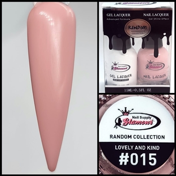 RANDOM Gel Polish / Nail Lacquer DUO LOVELY AND KIND #15