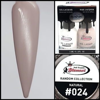 RANDOM Gel Polish / Nail Lacquer DUO NATURAL #24