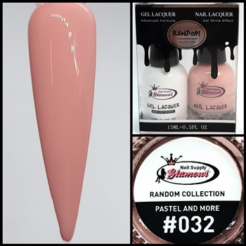 RANDOM Gel Polish / Nail Lacquer DUO PASTEL AND MORE #32