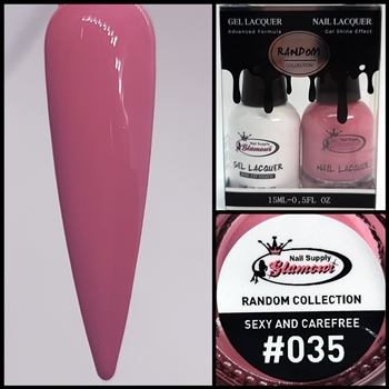 RANDOM Gel Polish / Nail Lacquer DUO SEXY AND CAREFREE #35