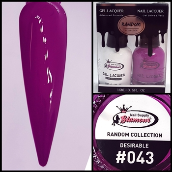 RANDOM Gel Polish / Nail Lacquer DUO DESIRABLE #43