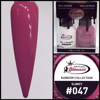 RANDOM Gel Polish / Nail Lacquer DUO SLINKY #47