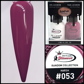 RANDOM Gel Polish / Nail Lacquer DUO HARSH #53