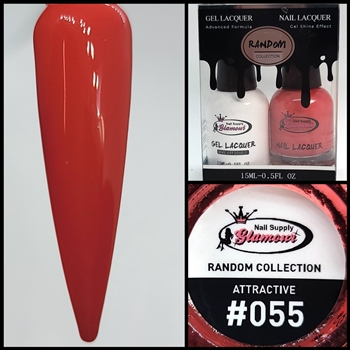 RANDOM Gel Polish / Nail Lacquer DUO ATTRACTIVE #55