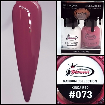 RANDOM Gel Polish / Nail Lacquer DUO KINDA RED #73