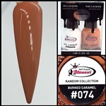 RANDOM Gel Polish / Nail Lacquer DUO BURNED CARAMEL #74