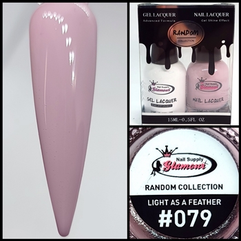 RANDOM Gel Polish / Nail Lacquer DUO LIGHT AS FEATHER #79