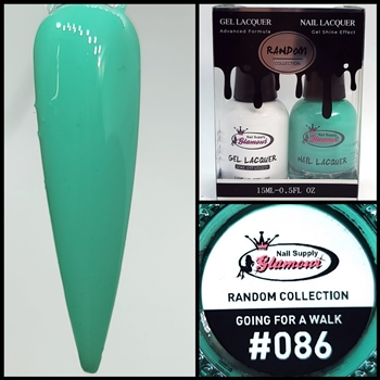 RANDOM Gel Polish / Nail Lacquer DUO GOING FOR A WALK #86