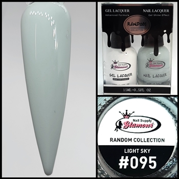 RANDOM Gel Polish / Nail Lacquer DUO LIGHT SKY #95