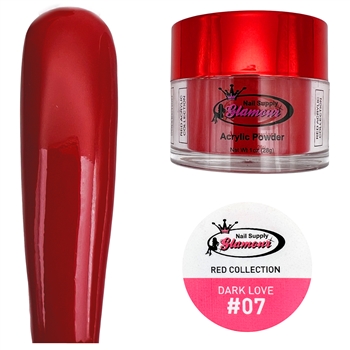 Glamour RED Acrylic collection DARK LOVE 1 oz #07