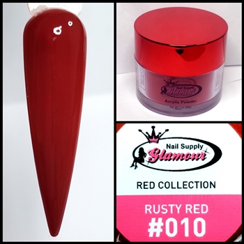 Glamour RED Acrylic collection RUSTY RED 1 oz #10
