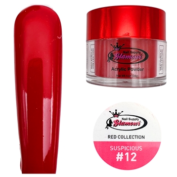 Glamour RED Acrylic collection SUSPICIOUS 1 oz #12