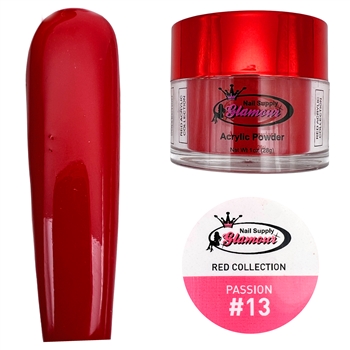 Glamour RED Acrylic collection PASSION 1 oz #13