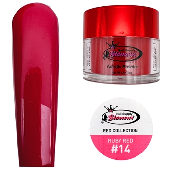 Glamour RED Acrylic collection RUBY RED 1 oz #14