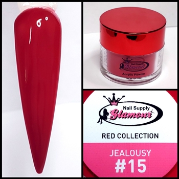 Glamour RED Acrylic collection JEALOUSY 1 oz #15
