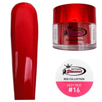 Glamour RED Acrylic collection SEXY RED 1 oz #16