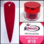 Glamour RED Acrylic collection AMOR AMOR 1 oz #18