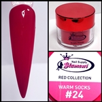 Glamour RED Acrylic collection WARM SOCKS 1 oz #24