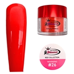 Glamour RED Acrylic collection WARNING 1 oz #26